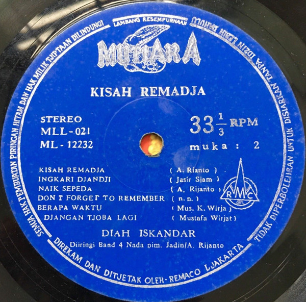 last ned album Diah Iskandar - Kisah Remadja