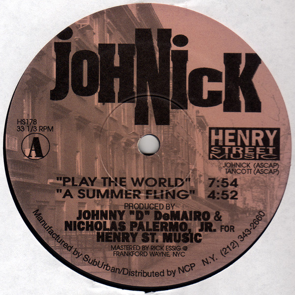 JohNick – Play The World (1995, Vinyl) - Discogs