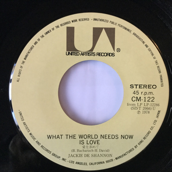 Jackie De Shannon = ジャッキー・デシャノン – What The World Needs