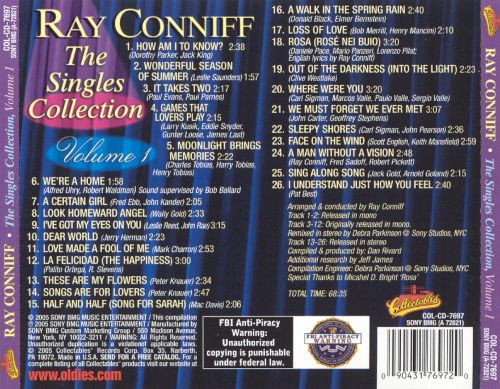 lataa albumi Ray Conniff - The Singles Collection Volume 1