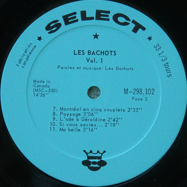 lataa albumi Les Bachots - Vol1