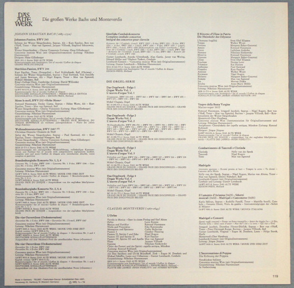 télécharger l'album Bach - Kantatenwerk Complete Cantatas BWV 31 34 9