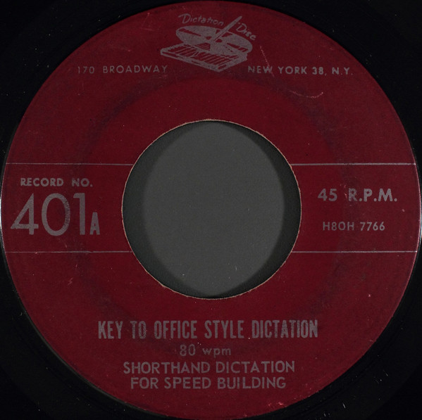 descargar álbum Unknown Artist - Key To Office Style Dictation 80 WPM Shorthand Dictation For Speed Building