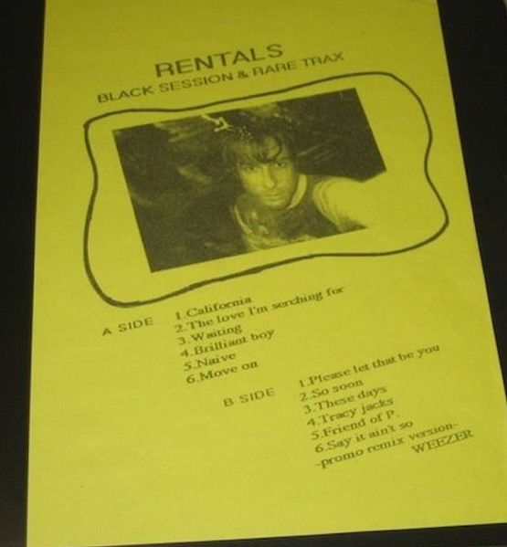 The Rentals – Black Session & Rare Trax (Vinyl) - Discogs