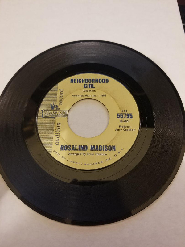 Album herunterladen Rosalind Madison - No Other Love Neighborhood Girl
