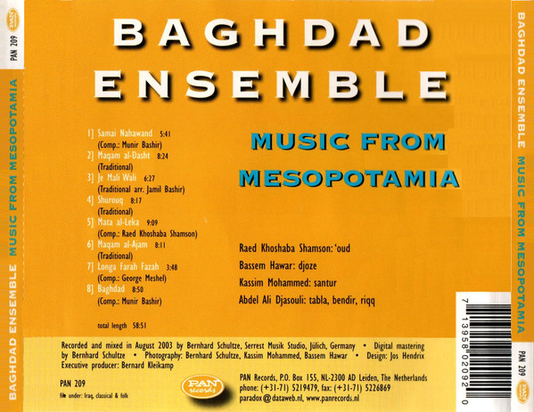 baixar álbum Baghdad Ensemble - Music from Mesopotamia