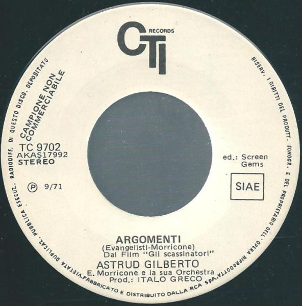 lataa albumi Astrud Gilberto Ennio Morricone - Argomenti Du Film Le Casse