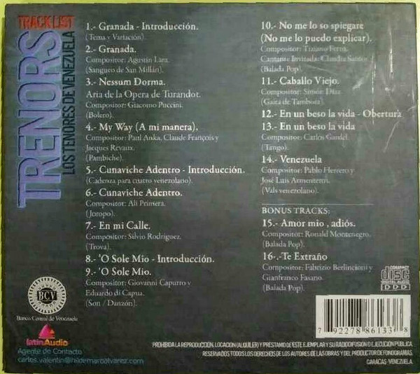 baixar álbum Trenors - Los Tenores De Venezuela