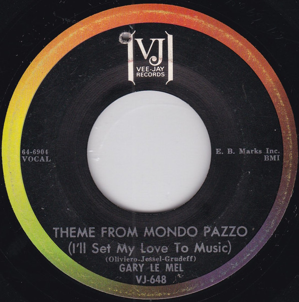 baixar álbum Gary Le Mel - On Broadway Theme From Mondo Pazzo
