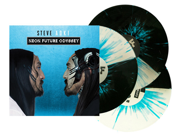 Steve Aoki – Neon Future Odyssey (2016, Black/White Split w/ Blue