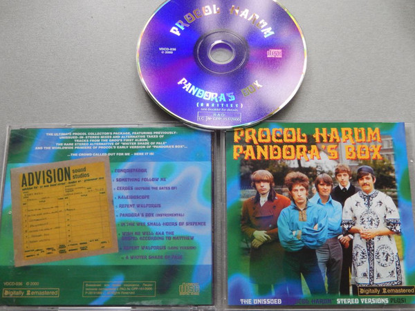 Bøde Mount Bank demonstration Procol Harum – Pandora's Box (1999, CD) - Discogs