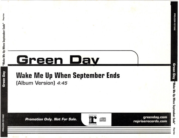 télécharger l'album Green Day - Wake Me Up When September Ends