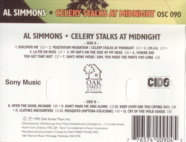 lataa albumi Al Simmons - Celery Stalks At Midnight