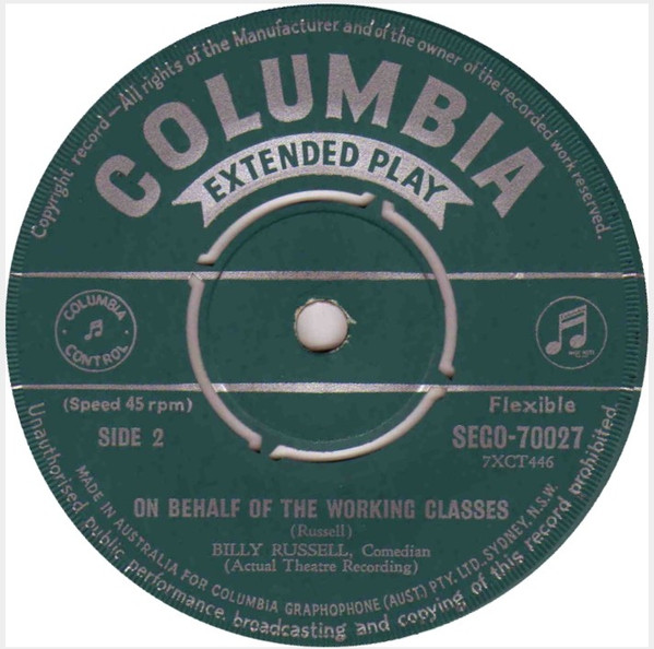 ladda ner album Billy Russell - The Original Version Of On Behalf Of The Working Classes