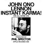 Cover of Instant Karma! (We All Shine On), 1970-02-02, Vinyl
