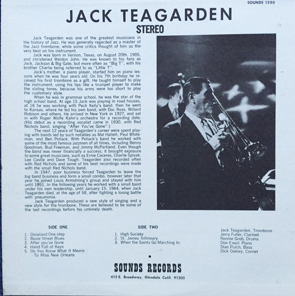 descargar álbum Jack Teagarden - In Concert