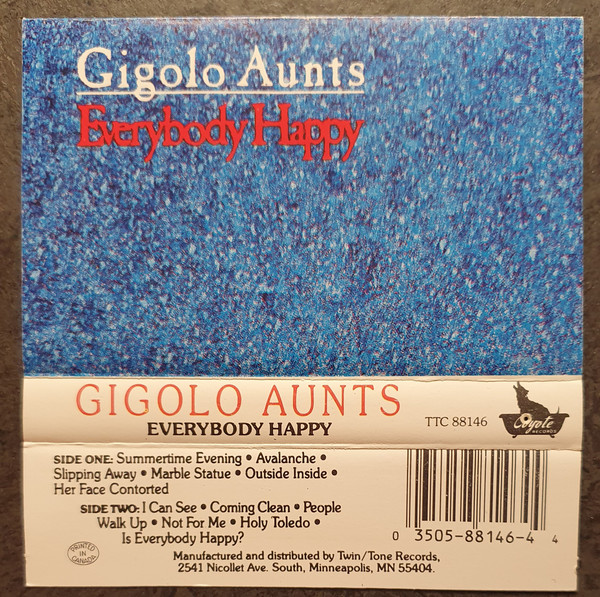Gigolo Aunts – Everybody Happy (1988, Cassette) - Discogs