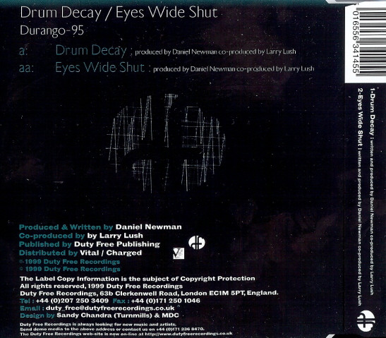 Durango 95 – Drum Decay / Eyes Wide Shut (1999, CD) - Discogs