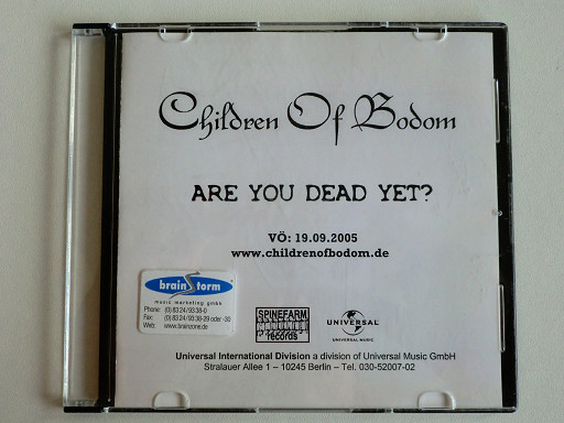 children of bodom are you dead yet album