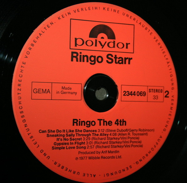 Ringo Starr - Ringo The 4th | Releases | Discogs