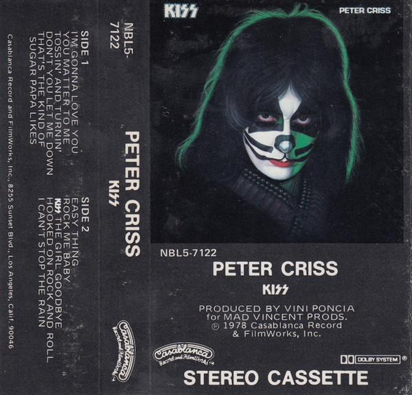 Kiss, Peter Criss – Peter Criss (1978, Cassette) - Discogs