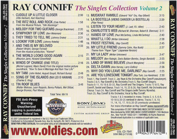 Album herunterladen Ray Conniff - The Singles Collection Volume 1