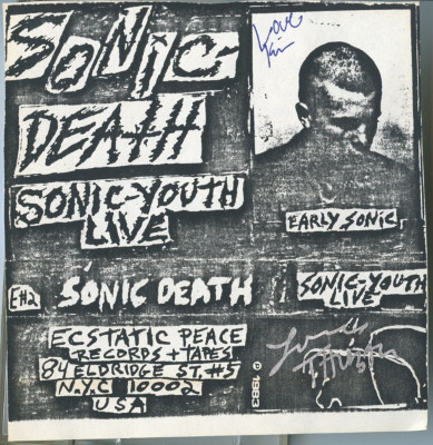 Sonic-Youth – Sonic-Death Sonic-Youth Live (1984, Handwritten 