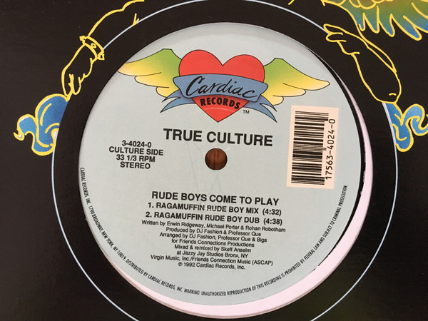 True Culture – Rude Boys Come To Play (1992, Vinyl) - Discogs