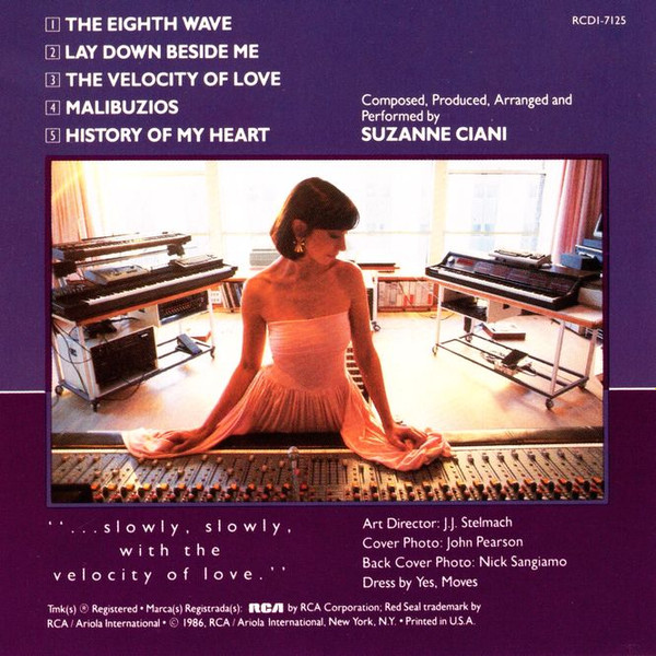 Estimar hacer clic ozono Suzanne Ciani – The Velocity Of Love (1986, CD) - Discogs