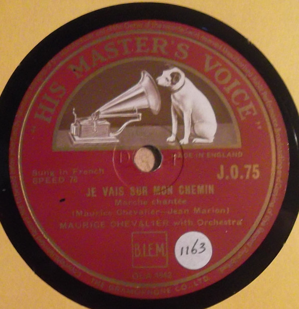 ladda ner album Maurice Chevalier - Je Vais Sur Mon Chemin Pour Les Amants