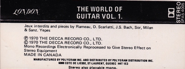 Album herunterladen Narciso Yepes - The World Of Guitar Volume 1