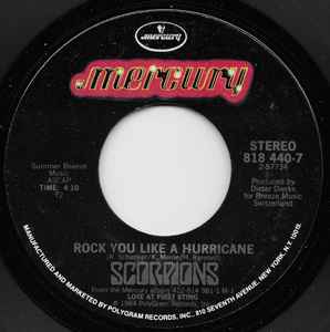 Scorpions – Rock You Like A Hurricane (1984, 72 - PRC Pressing