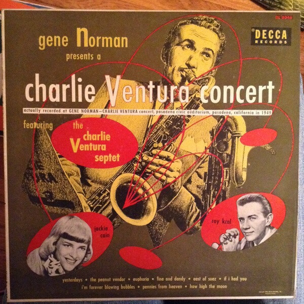 Gene Norman Presents Charlie Ventura Featuring The Charlie Ventura