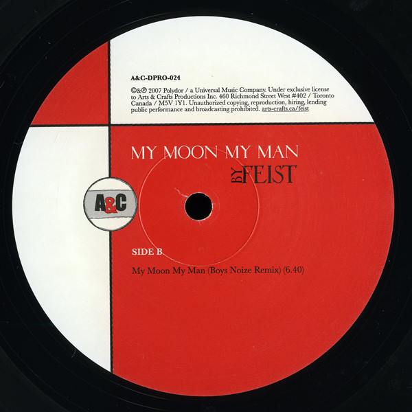 Feist – My Moon My Man / The Water (2007, Vinyl) - Discogs