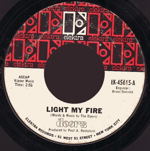 Doors – Light My Fire (1967, Terre Haute Pressing, Vinyl) - Discogs