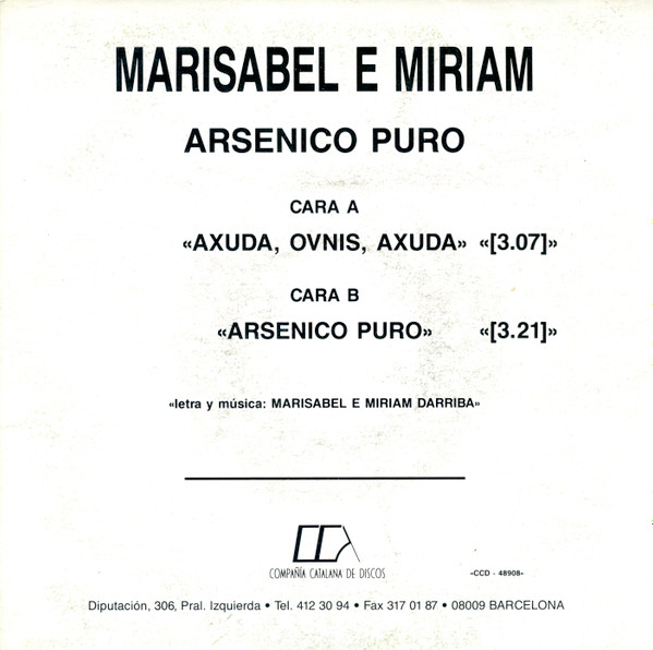 baixar álbum Marisabel E Miriam - Arsenico Puro