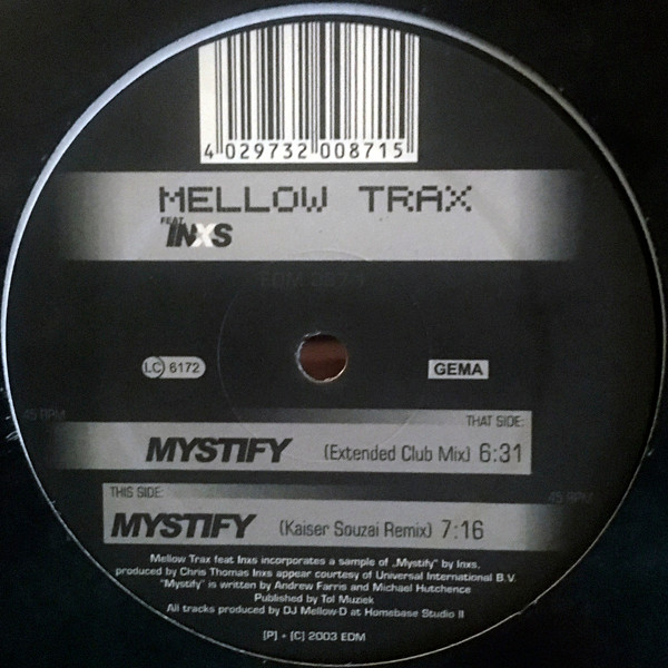 lataa albumi Mellow Trax Feat INXS - Mystify