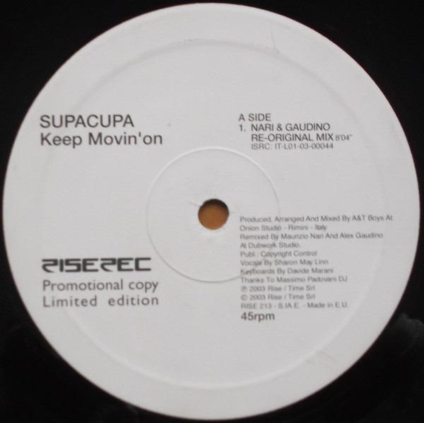 Supacupa – Keep Movin' On (2003, Vinyl) - Discogs