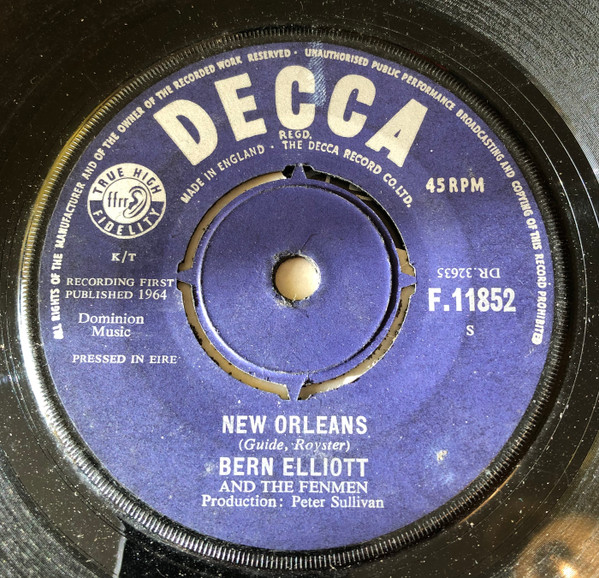 Bern Elliott And The Fenmen - New Orleans | Releases | Discogs