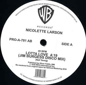 Nicolette Larson - Lotta Love album cover