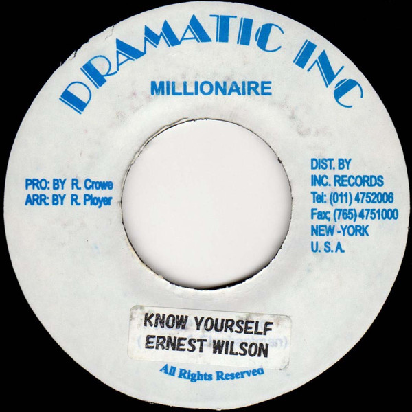 Ernest Wilson - I Know Myself | Releases | Discogs