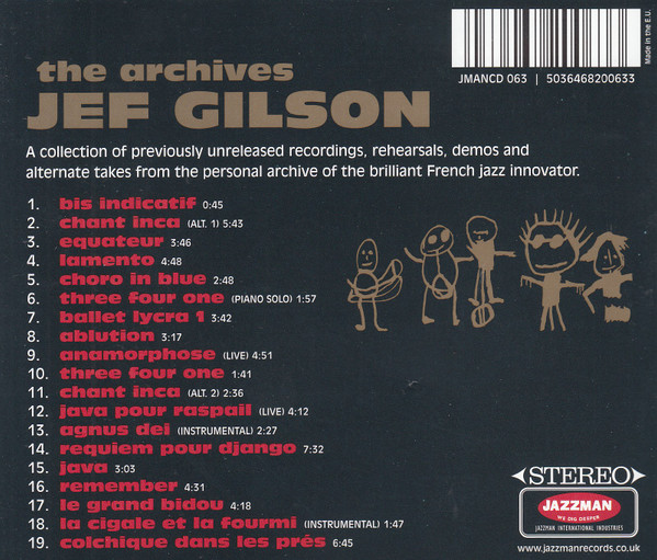 lataa albumi Jef Gilson - The Archives