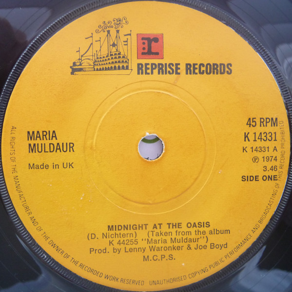 Maria Muldaur - Midnight At The Oasis | Releases | Discogs