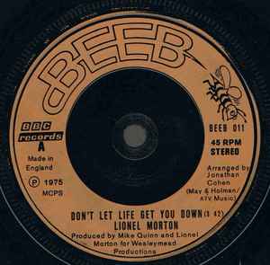 Lionel Morton - Don't Let Life Get You Down album cover
