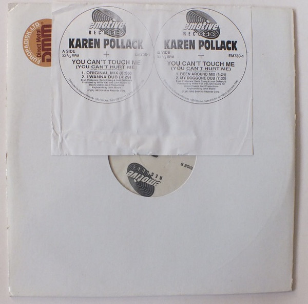 Karen Pollack – You Can't Touch Me (1995 Remixes) (1995, Vinyl 