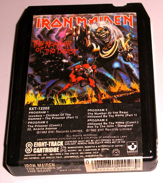 Iron Maiden – The Number Of The Beast (1982, 8-Track Cartridge
