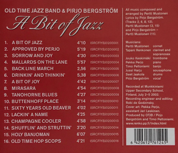 Album herunterladen Old Time Jazz Band & Pirjo Bergström - A Bit Of Jazz