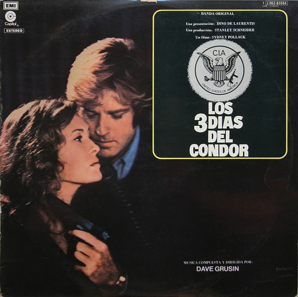 DAVE GRUSIN OST 3 Days Of The Condor 国内盤 LP 帯付き 1975 CAPITOL