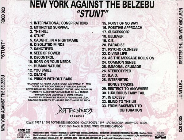 baixar álbum New York Against The Belzebu - Stunt