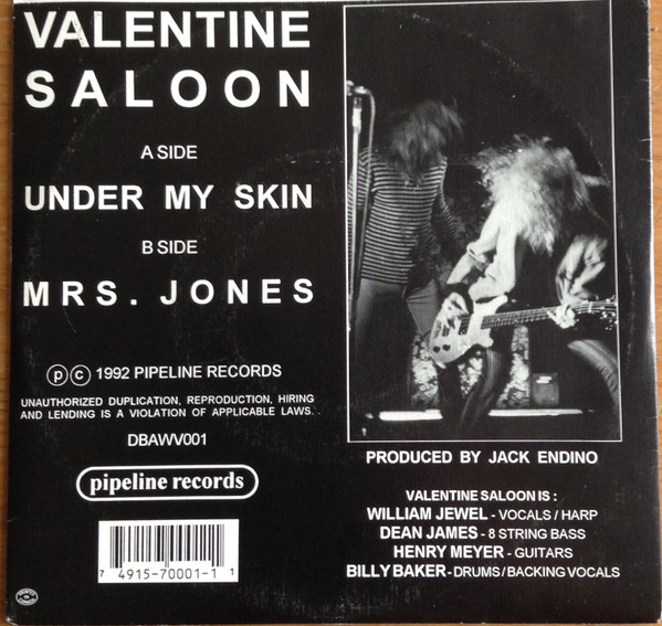 ladda ner album Valentine Saloon - Under My Skin